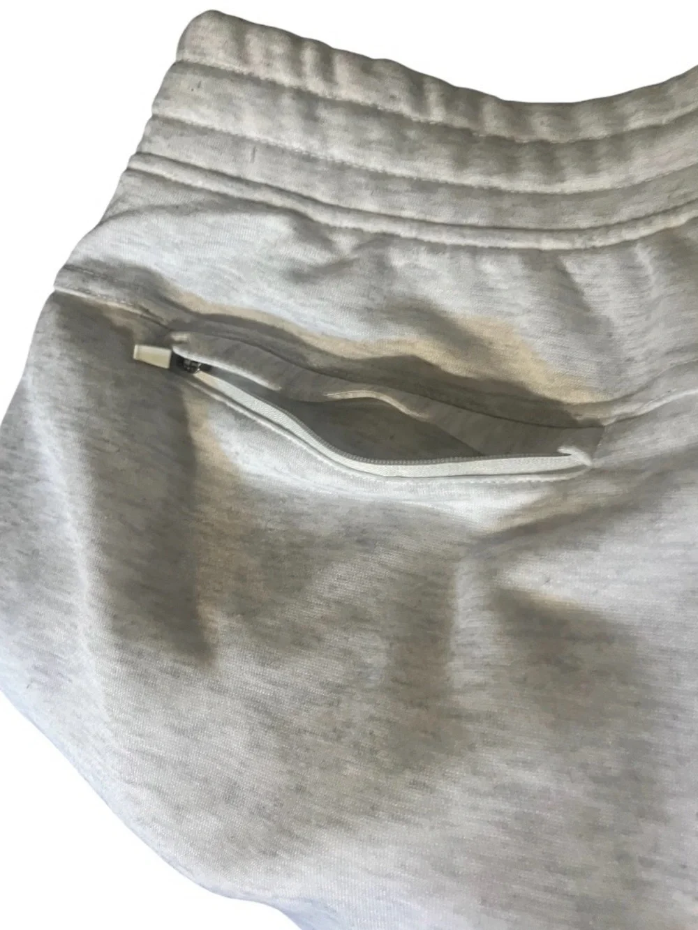 90 Degree By Reflex Light Gray Men's Drawstring Sweatshorts Size L